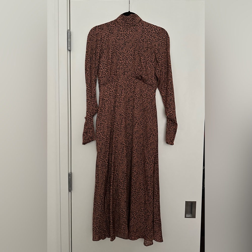 Free People Cheetah Backless Midi Dress